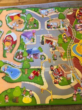 Fisher Price Little People TCG Toys Imaginmat Jumbo Floor Playmat 47x61